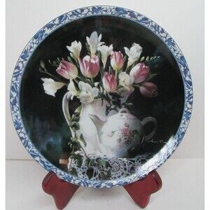 Rhythms In Lace by Arleta Peck 1994  Bradford Exchange Collector Plate & hanger